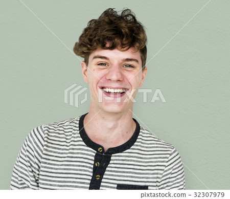 Adult People Face Smile Expression Studio Portrait Adult People Face Smile Expression Studio Portrait 32307979