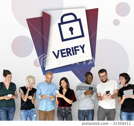 Network connection graphic overlay background 32308411