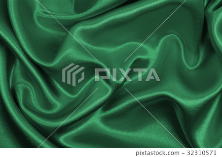 Smooth elegant green silk or satin luxury cloth Smooth elegant green silk or satin luxury cloth 32310571