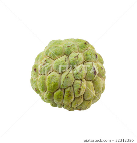 custard apple isolated on white background. custard apple isolated on white background. 32312380