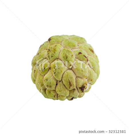 custard apple isolated on white background. custard apple isolated on white background. 32312381