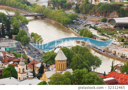Panorama aerial view of Tbilisi, Georgia. 32312465