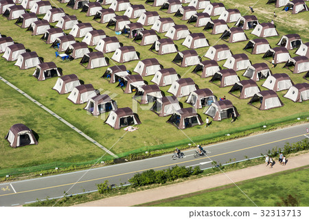 帳篷,自行車道,漢江市民公園,汝矣島,永登浦區,首爾 帳篷,自行車道,漢江市民公園,汝矣島,永登浦區,首爾 32313713