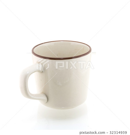 White cup isolated on white background White cup isolated on white background 32314939