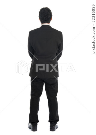 Asian businessman back view 32316059