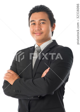 Asian businessman arms folded Asian businessman arms folded 32316066