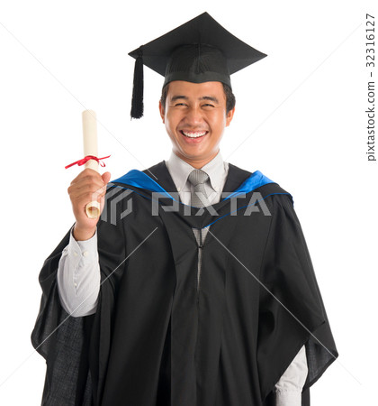 University student graduation, showing cert University student graduation, showing cert 32316127