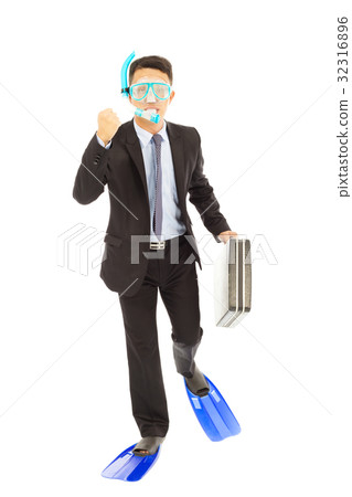 businessman holding a briefcase to  run 32316896
