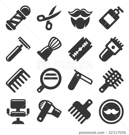 Barber Shop Icons Set Barber Shop Icons Set 32317056