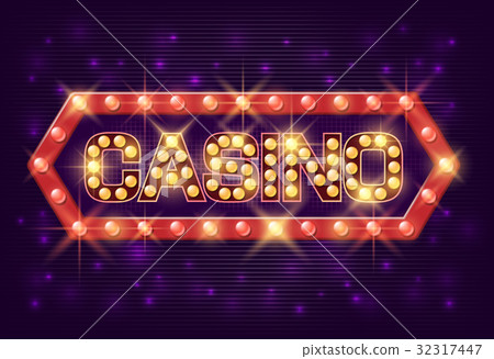 Casino poster vintage style. Casino banner with Casino poster vintage style. Casino banner with 32317447