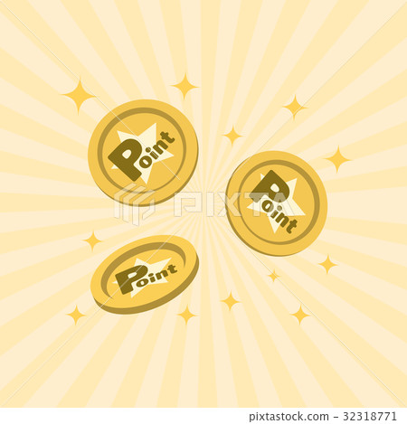 Point coin Point coin 32318771