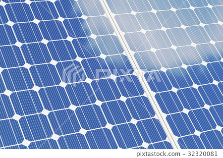 Solar panels isolated om white background. Blue Solar panels isolated om white background. Blue 32320081