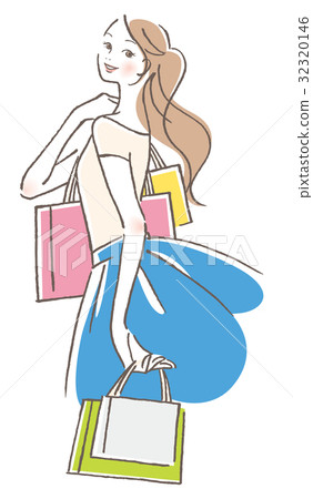 shopping woman 32320146