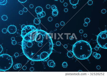 Virus and germs, bacteria, cell infected organism Virus and germs, bacteria, cell infected organism 32320252