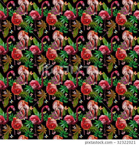 Sky bird flamingo pattern in a wildlife by 32322021