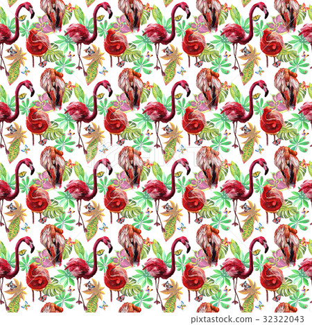 Sky bird flamingo pattern in a wildlife by 32322043