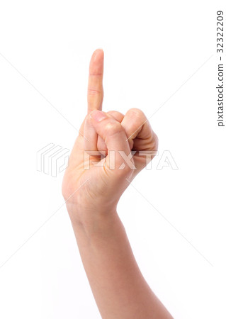 little finger hand concept of promising  32322209