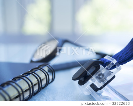 Business image · memo pad · ID card · watch 32322633