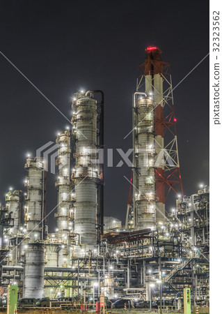 Kashima Coastal Factory Night view Kashima Coastal Factory Night view 32323562