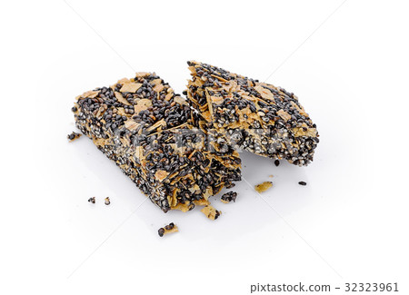 White ,black organic sesame bars and balls, 32323961