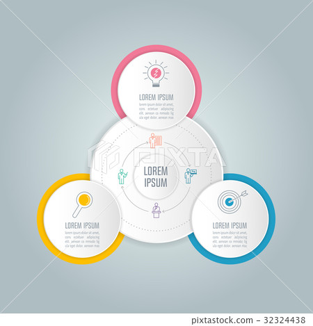 infographic design business concept with 3 options infographic design business concept with 3 options 32324438