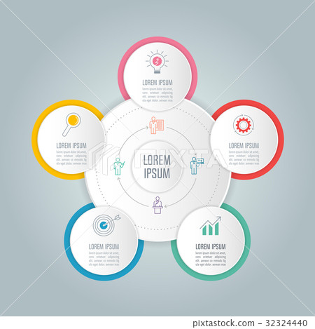 infographic design business concept with 5 options infographic design business concept with 5 options 32324440