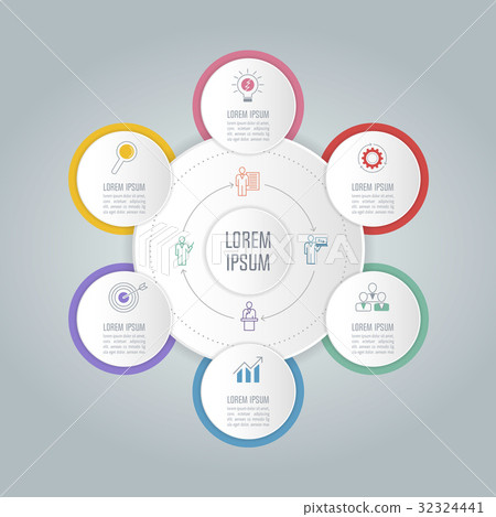 infographic design business concept with 6 options infographic design business concept with 6 options 32324441