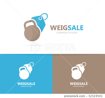 sport and tag logo combination. Gym and shop sport and tag logo combination. Gym and shop 32324541