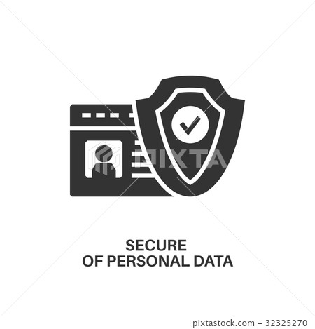 protection of personal data icon 32325270