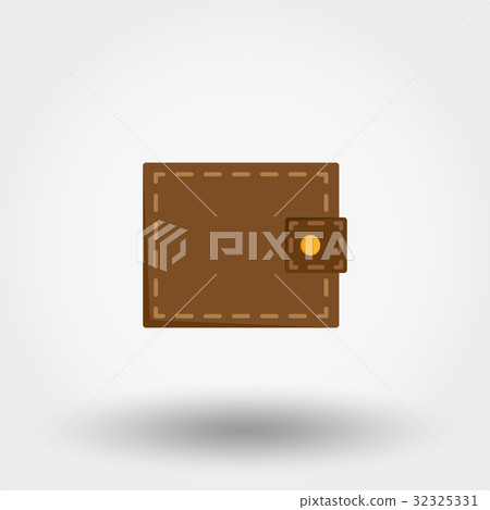 Wallet. Flat design. Vector illustration. 32325331