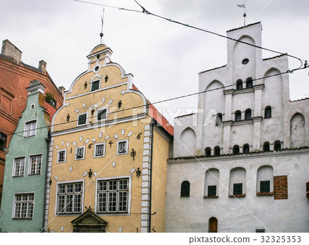 Three medieval houses (The three brothers) in Riga 32325353