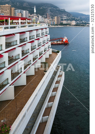 apartments on waterfront of Monaco City 32325530