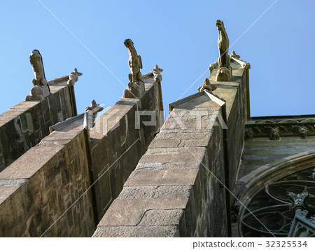 gargoyles on wall of Basilica of Saints Nazarius gargoyles on wall of Basilica of Saints Nazarius 32325534