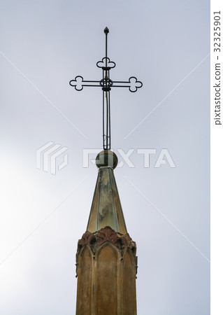 Cross on spire of tower of Monastere de Cimiez 32325901