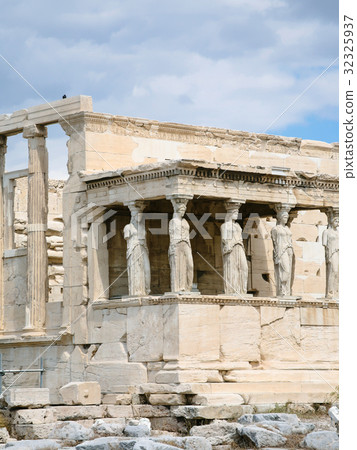 view of The Porch of the Caryatids in Athens city 32325937