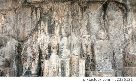carved Buddha figure in Longmen Grottoes 32326121