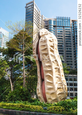 peanut statue in front of museum in Guangzhou peanut statue in front of museum in Guangzhou 32326232