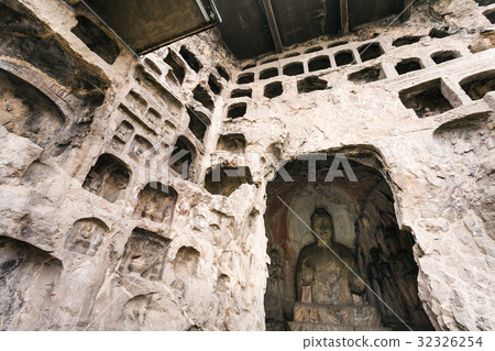 Middle Binyang Cave with sculptures in Longmen 32326254