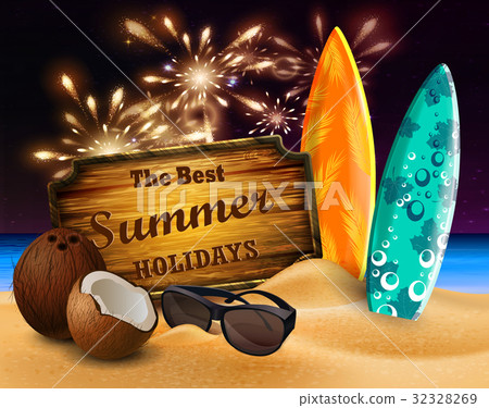 tropical vector background 32328269