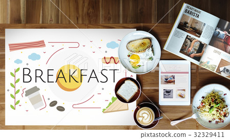 Breakfast Meal Morning Refreshment Energy Concept Breakfast Meal Morning Refreshment Energy Concept 32329411