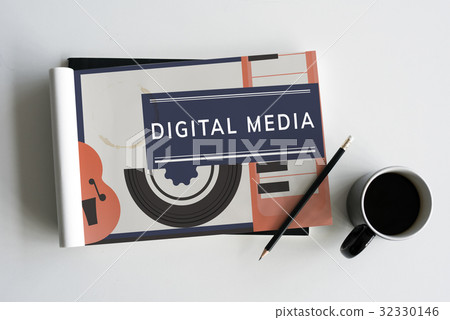 Network connection graphic overlay notepad 32330146