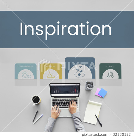 Hands working on laptop network graphic overlay background 32330152