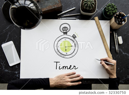 Hands working on notebook network graphic overlay Hands working on notebook network graphic overlay 32330750