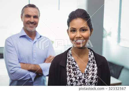 Portrait of executives standing together 32332567