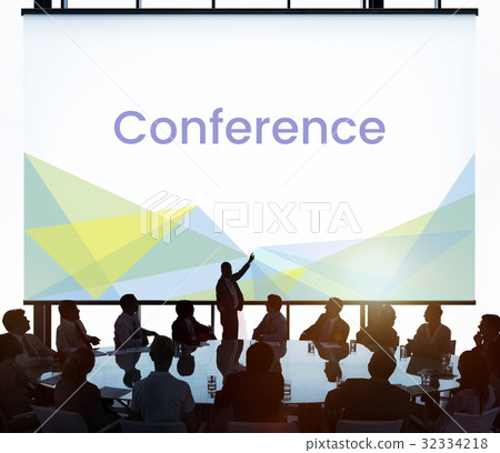 Network connection graphic overlay screen on wall 32334218