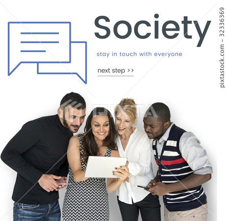 Society Stay in Touch Communication Concept 32336369