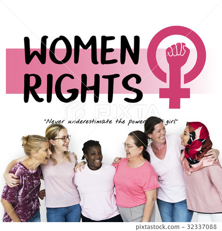 Diverse woman together with equality concept Diverse woman together with equality concept 32337088