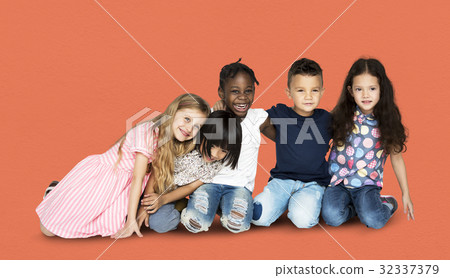 Diverse Group of People Hug Each Other Diverse Group of People Hug Each Other 32337379