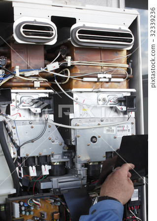 Maintenance of the apartment central hot water heater 32339236