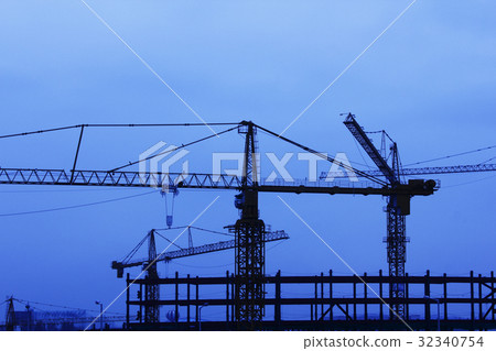 Crane Silhouette 32340754